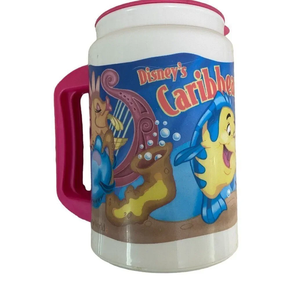 Disney's Caribbean Beach Resort Insulated Mug Cup 12 oz Little Mermaid